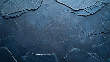 Cracked blue wall. Abstract background. 3d render illustration.の写真素材