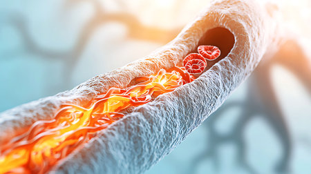 Helicobacter pylori bacterium, 3D illustrationの写真素材