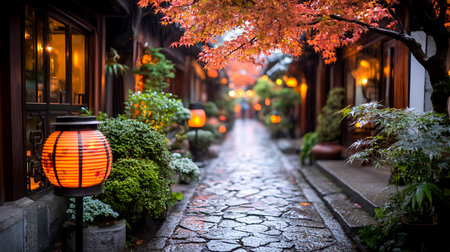 Colorful autumn leaves in Kyoto, Japan. Kyoto is the capital and largest city of Japan.の写真素材