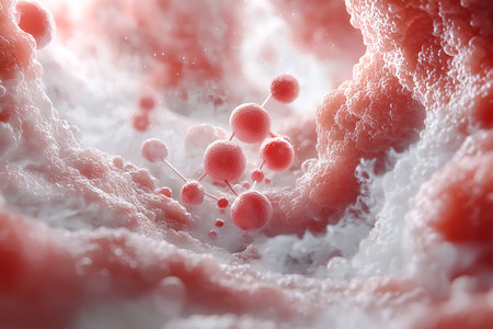 3d render of sperm and egg cell. Human egg cell.の写真素材