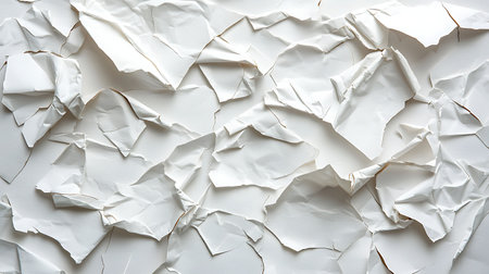 White crumpled paper background. Crumpled paper background.の写真素材