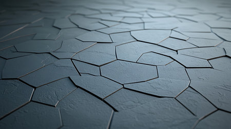 3d rendering of abstract background with geometrical shapes in gray colorの写真素材