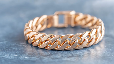 Wedding Bracelet on a blue background close-upの写真素材