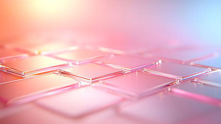 Abstract 3d rendering of hexagons. Beautiful background with hexagons.の写真素材