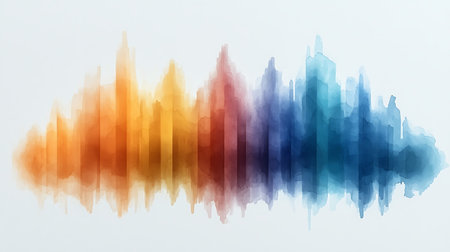 Abstract watercolor background. Digital art painting. Vector Illustration.