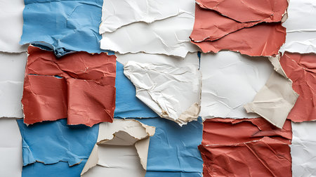 Pieces of torn paper with space for your text or image.