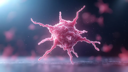 3d render of cells.の写真素材