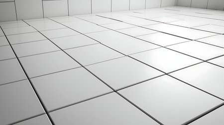 Abstract white background with cubes. 3d render illustration, 3d renderの写真素材