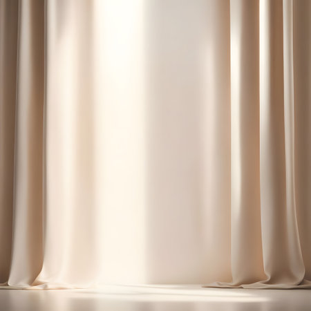 Curtains background. 3d render illustration. Mock up.の写真素材