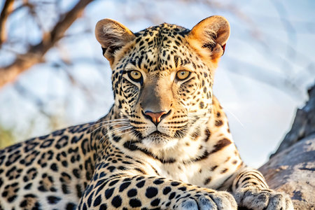 Leopard in the Okavango Delta, Botswana, Africa