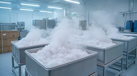 Factory for the production of cotton wool. Cotton wool factory. Cotton wool factoryの写真素材