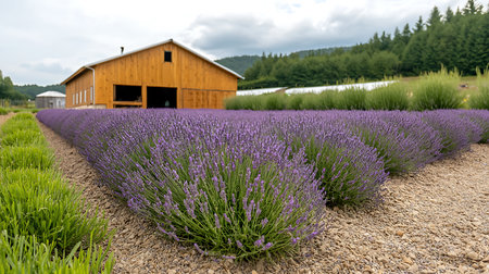 Lavender field in Valensole, Provenceの写真素材