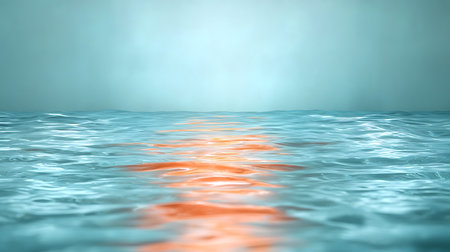 Surface of the water. 3d rendering, 3d illustration.の写真素材
