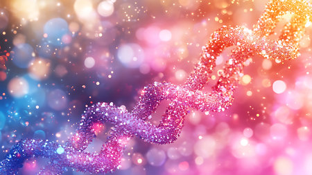 DNA molecule background. 3d illustration. Science and technology concept.の写真素材