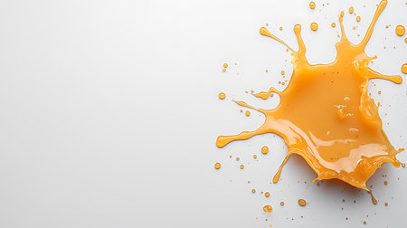 Orange juice splash on white background. 3d rendering, 3d illustration.の写真素材