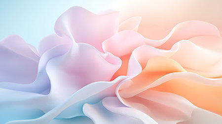 abstract colorful background with smooth lines, 3d rendering, computer digital illustration