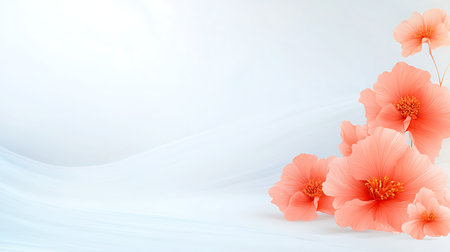 Hibiscus flower on white background. Vector Illustration.の写真素材
