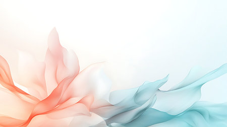 abstract colorful background with smooth lines in blue and orange colors.の写真素材