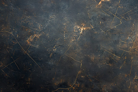 This dark textured surface showcases subtle golden veins, perfect for artistic projects,...
