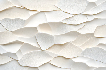 This image features a textured white background with smooth organic shapes and gentle waves, perfect for design projects, wallpapers, and modern decor.の写真素材