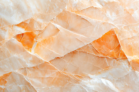 Discover an elegant and timeless stone surface featuring warm orange and cream hues, perfect for modern decor and artistic design applications.の写真素材