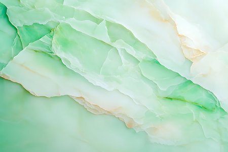 A soothing abstract background featuring layers of green and white, creating a tranquil and ethereal atmosphere. Perfect for creative projects or digital use.の写真素材