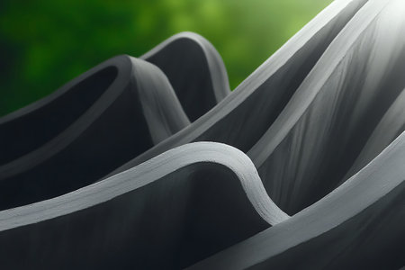 A captivating image featuring abstract curved lines that create a sense of motion, complemented by...