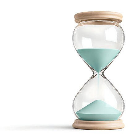 This elegant hourglass features turquoise sand, blending functionality and beauty. Perfect for...