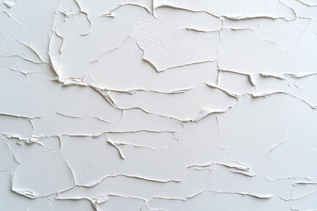 This image showcases a white textured surface featuring cracked paint, perfect for backgrounds and...