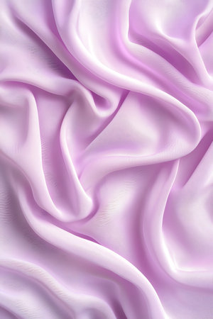 This image features a soft pink satin fabric with gentle waves and delicate folds. Ideal for...