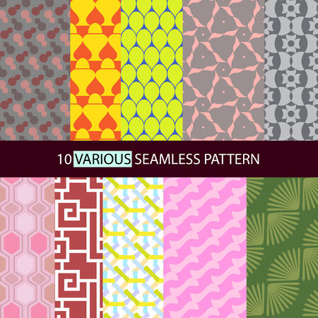 Various shape seamless patternのイラスト素材