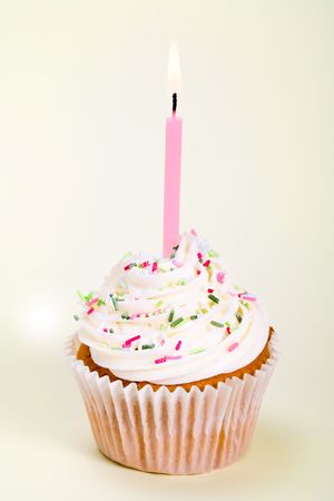 Birthday cupcakeの写真素材