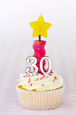 Mini thirtieth birthday cake の写真素材