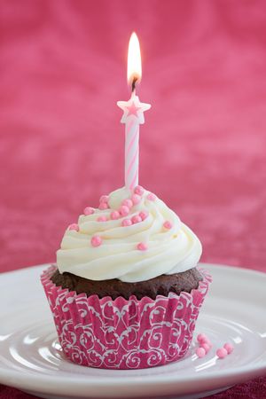 Birthday cupcakeの写真素材