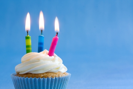 Birthday cupcakeの写真素材