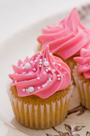 Pink cupcakes の写真素材