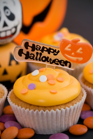 Halloween cupcakeの写真素材