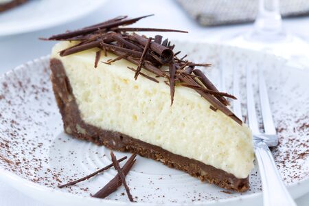 Baked lemon cheesecake の写真素材