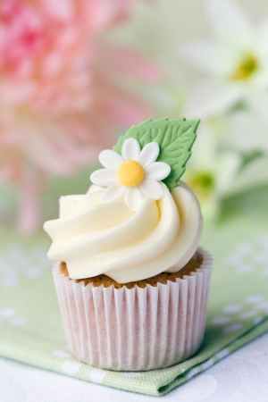 Daisy cupcakeの写真素材