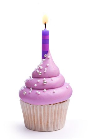 Birthday cupcakeの写真素材