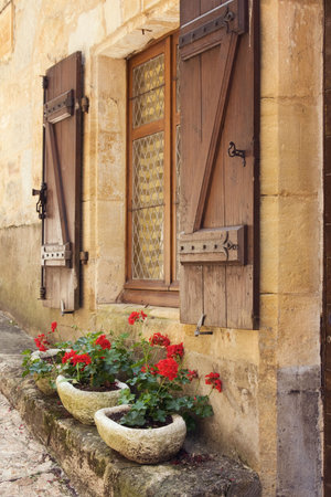 Colorful Mediterranean window boxes