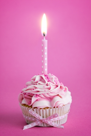 Birthday cupcakeの写真素材