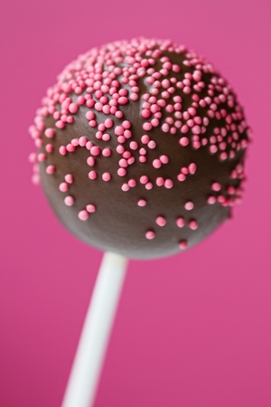 Chocolate cake pop の写真素材