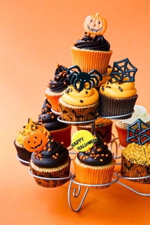 Halloween cupcakesの写真素材