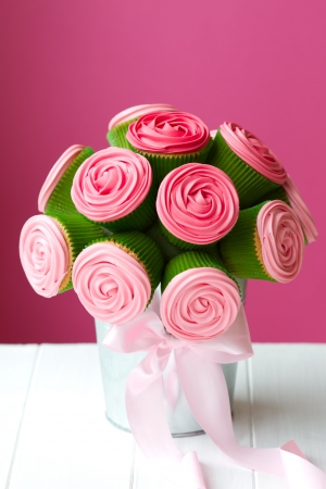 Cupcake bouquetの写真素材