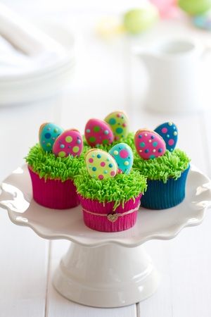 Easter cupcakesの写真素材
