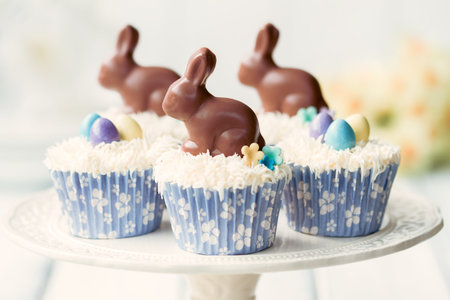 Easter bunny cupcakes