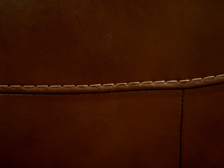 brown leather texture backgroundの写真素材