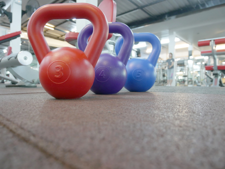 Healthy Fitness Background at the Gymの写真素材