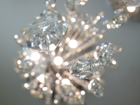 Crystal background crystal lamp.の写真素材